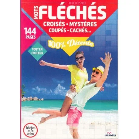 100% détente – Mots fléchés, mots croisés, cachés, sudoku (Couple plage)