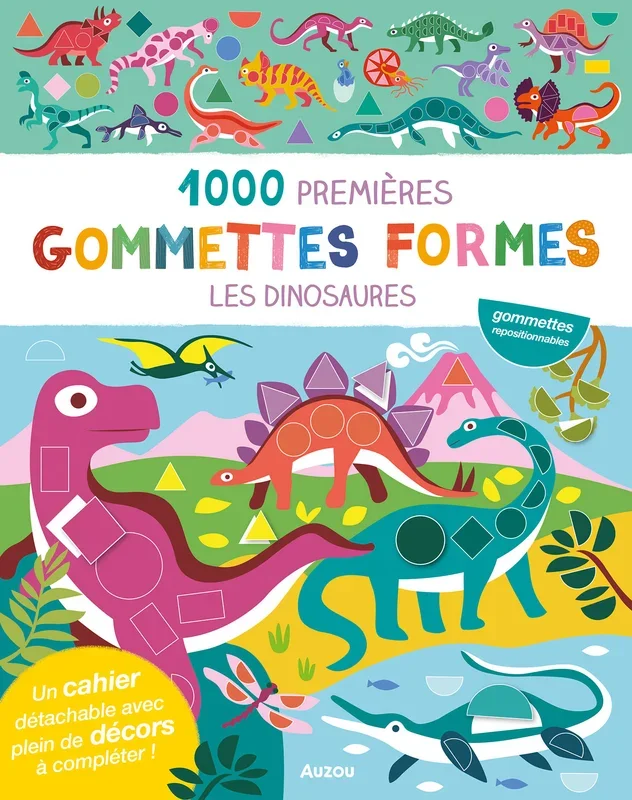 1000 gommettes formes – Dinosaures