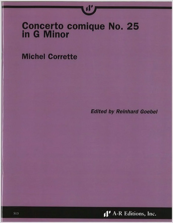 A-R Editions Corrette M. – Concerto Comique N° 25 In G Minor