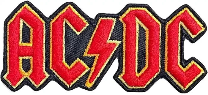 AC/DC Cut Out 3D Logo Patch thermocollant