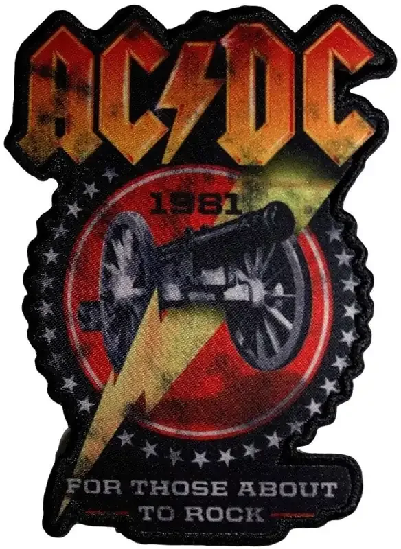 AC/DC For Those About To Rock 1981 Cut-Out Patch thermocollant