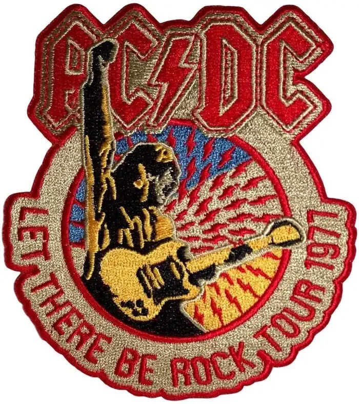 AC/DC Let There Be Rock Tour 1977 Patch thermocollant