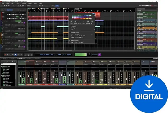 Acoustica Mixcraft 10.6 Recording Studio (Produit numérique)
