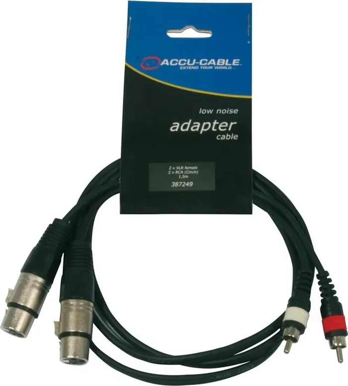 ADJ AC-2XF-2R 1,5 m Câble audio