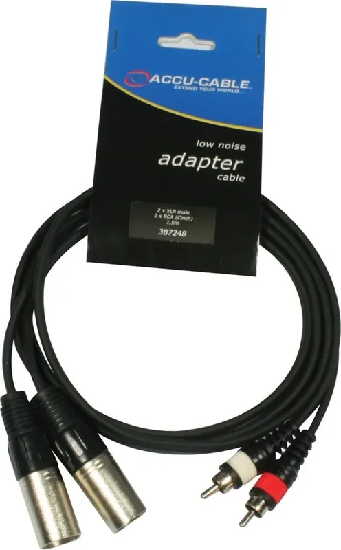 ADJ AC-2XM-2RM 1,5 m Câble audio