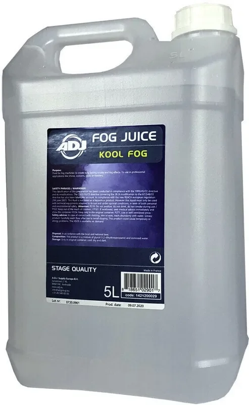 ADJ Kool Fog Liquide de brouillard 5 L