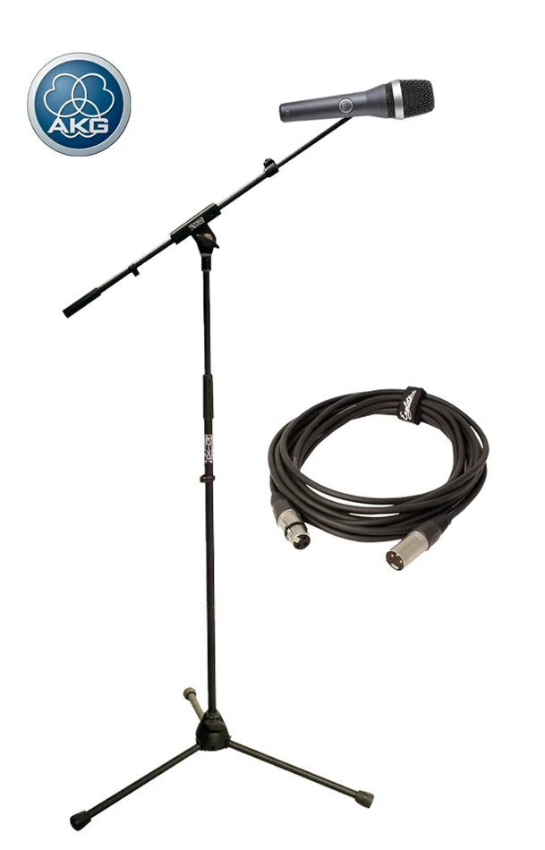 AKG D5 + Cable XLR + Pied Micro