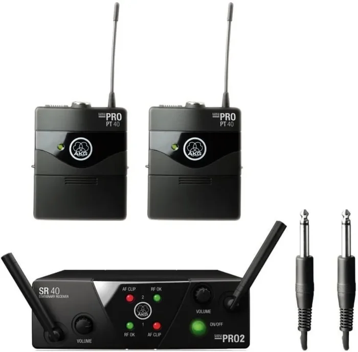 AKG WMS40 Mini2 Instrumental Dual Système sans fil US25B 537.900MHz + US25D 540.400MHz