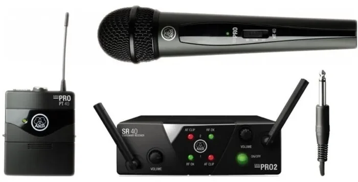 AKG WMS40 Mini2 Vocal/Instrumental Dual Système sans fil ISM2 864.375MHz + ISM3 864.85MHz