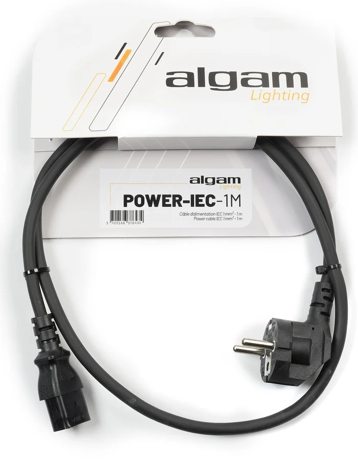 Algam Lighting Câble d&rsquo;alimentation IEC – 1M