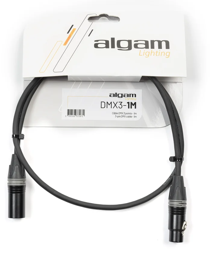 Algam Lighting Câble DMX 3 points – 1M