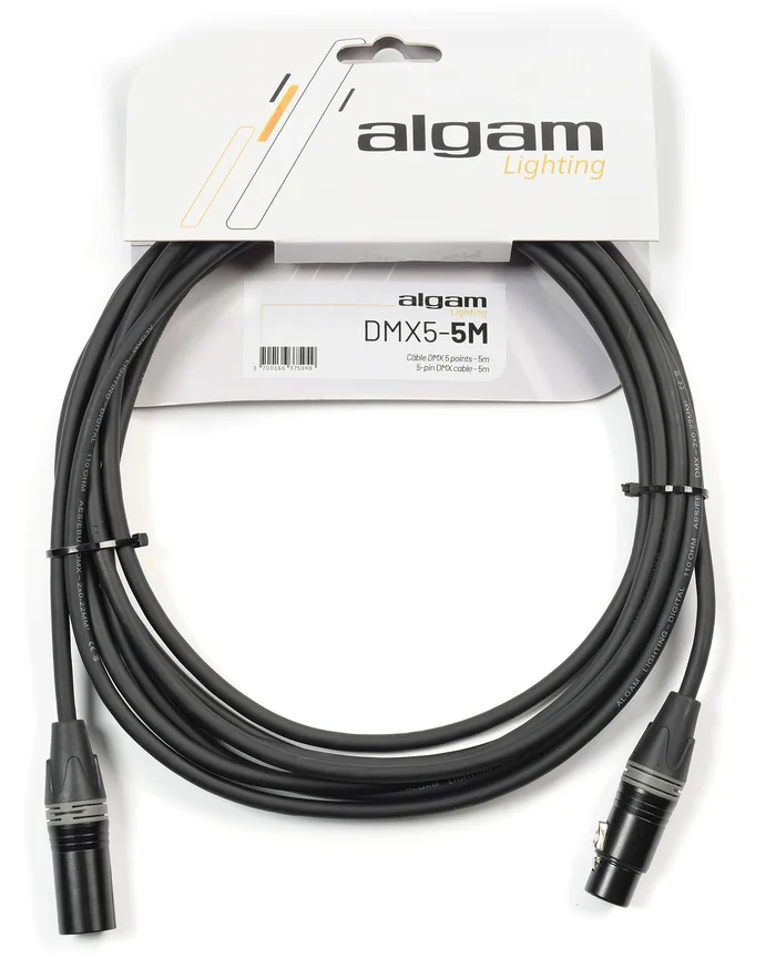Algam Lighting Câble DMX 5 points – 5M