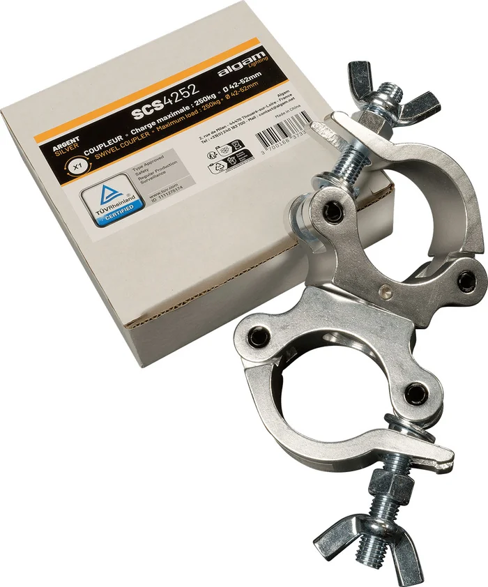Algam Lighting Coupleur 42-52 mm 250 Kg Argent