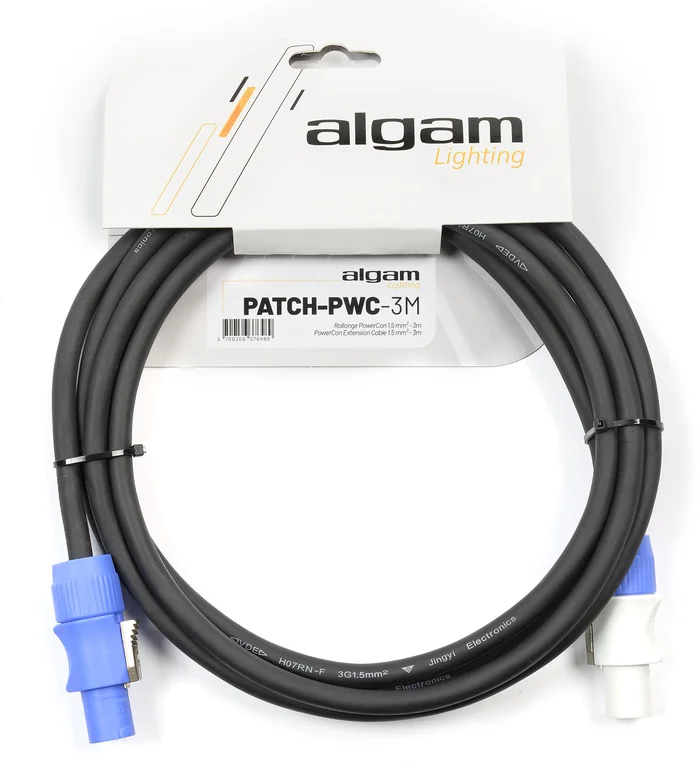 Algam Lighting Rallonge d&rsquo;alimentation PowerCon – 3M