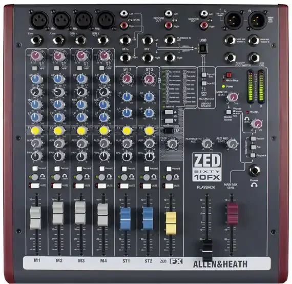 Allen & Heath ZED60-10FX Table de mixage analogique
