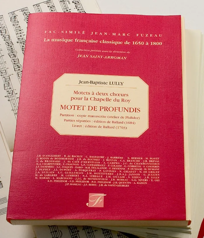 Anne Fuzeau Productions Lully J.B. – Motets A Deux Choeurs Pour La Chapelle Du Roy, De Profundis – Fac-Simile