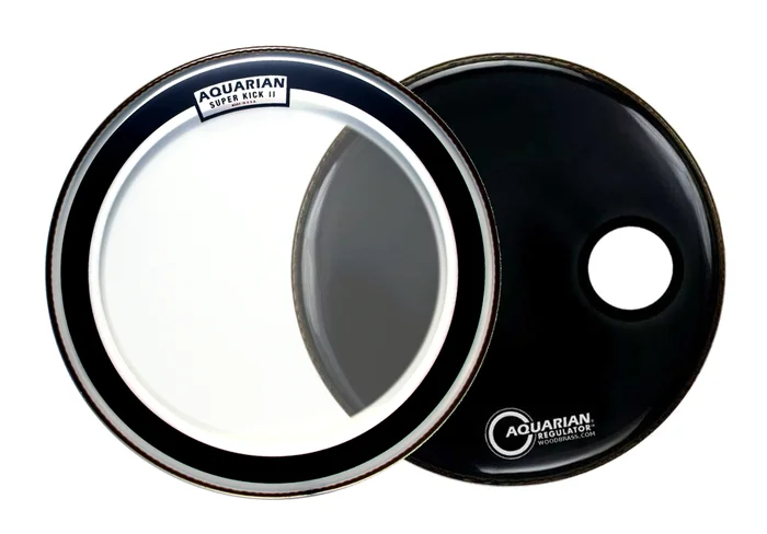 AQUARIAN Pack Superkick II 22″ (frappe) + Regulator 22″ (reso)