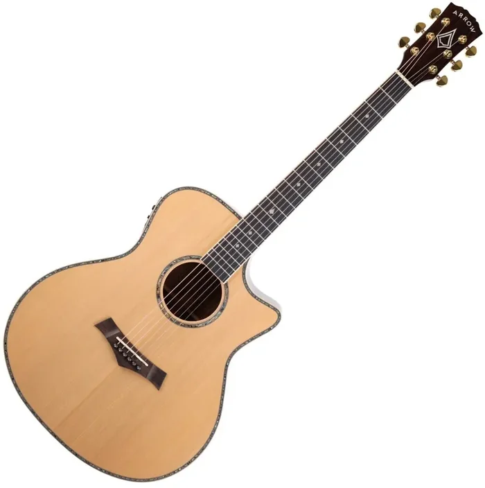 Arrow Platinum A CE Natural Guitare Jumbo acoustique-électrique