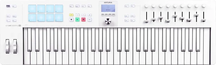 Arturia KeyLab Essential 49 mk3 Clavier MIDI Alpine White