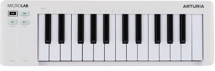 Arturia MicroLab mk3 Clavier MIDI White