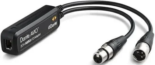 Audinate Dante AVIO AES3 IO 2×2 Dante – AES3/EBU Adapter Convertisseur audio numérique