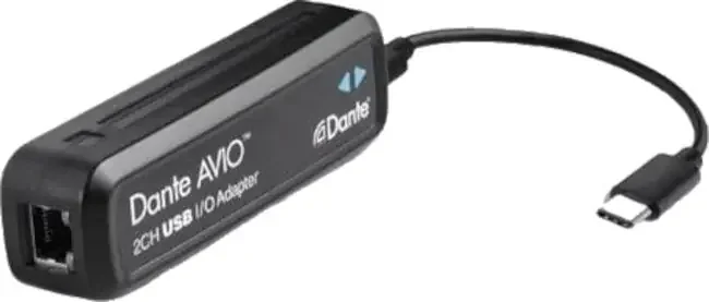 Audinate Dante AVIO USBC IO Adapter Convertisseur audio numérique