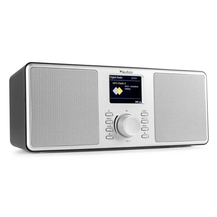 Audizio Monza Radio DAB Stéréo avec Bluetooth – Argent