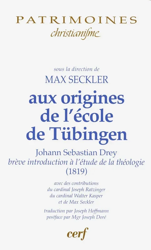 Aux origines de l’école de tübingen