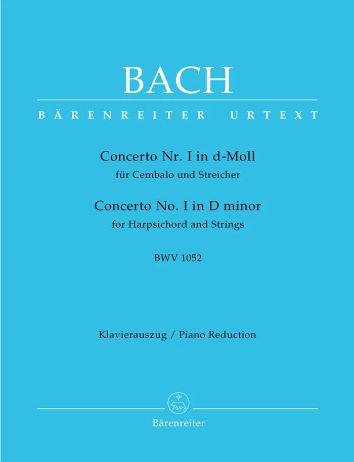 Barenreiter Bach J.S. – Concerto N°1 En Re Mineur BWV 1052 – Clavecin