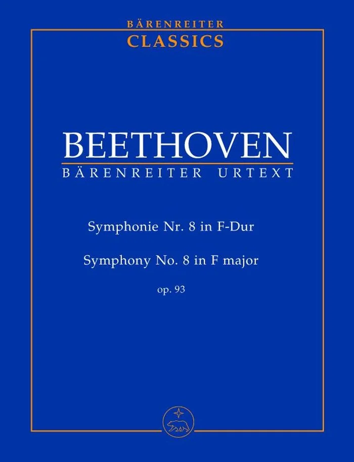 Barenreiter Beethoven L.V. – Symphonie NR. 8 In F-dur F-dur Op. 93 – Conducteur Poche