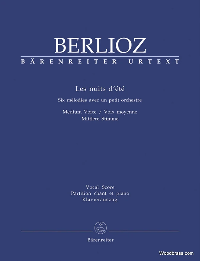 Barenreiter Berlioz Hector – Les Nuits D’ete – Chant & Piano