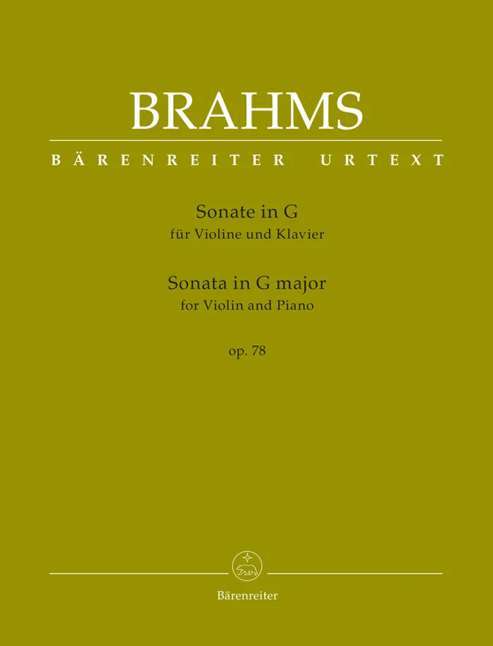Barenreiter Brahms J. – Sonata In G Minor Op.78 – Violon & Piano