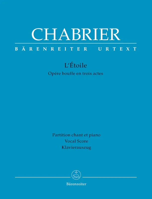 Barenreiter Chabrier – L’etoile – Vocal Score