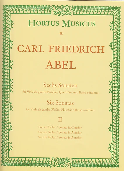 Barenreiter El Sechs Sonaten Für Viola Da Gamba Und Basso Continuo, Ii