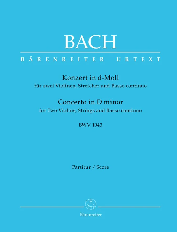 Barenreiter J.S. – Concerto En Re Mineur Bwv 1043 Pour 2 Violons, Cordes Et Basse Continue – Conducteur