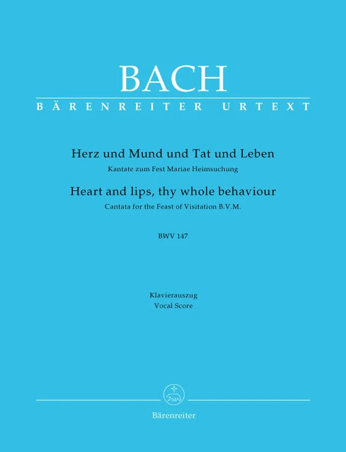 Barenreiter J.S. – Herz Und Mund Und Tat Und Leben Kate Bwv 147 – Ch, Piano