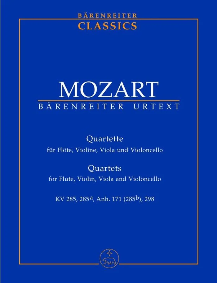 Barenreiter Moz W.A. – Quette Fur Flote, Violine, Viola Und Violoncello – Conducteur Poche