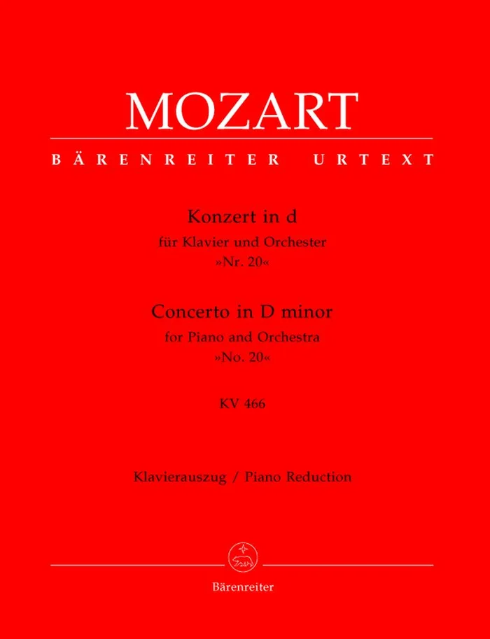 Barenreiter Mozart W.a. – Concerto En Re Mineur KV 466 – Piano