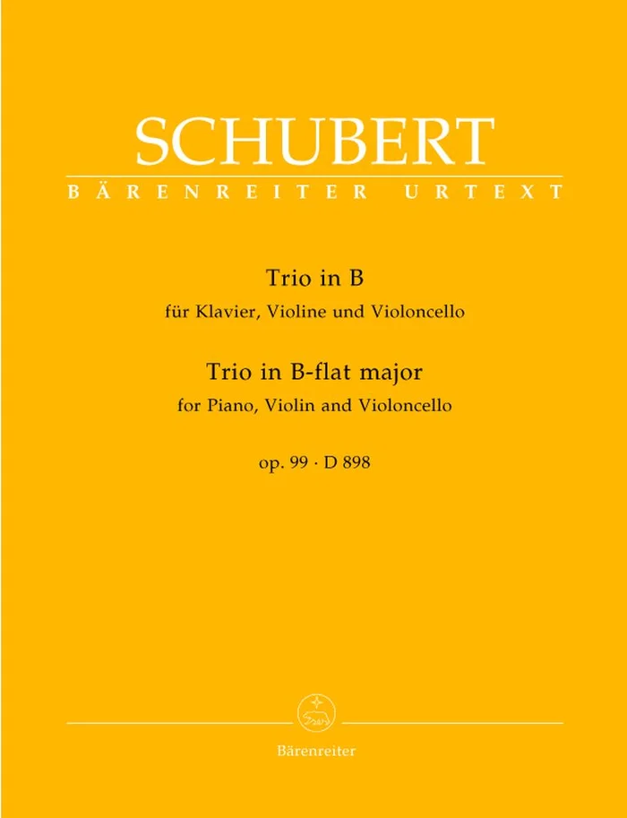 Barenreiter Schubert Franz – Trio B Flat Op.99 – Violin, Cello And Piano