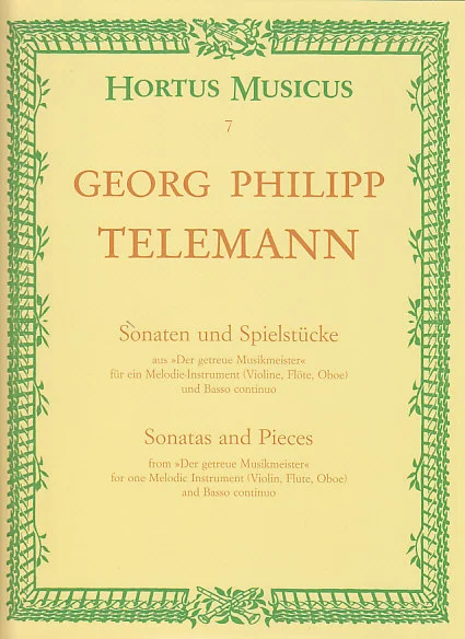 Barenreiter Telemann G.P. – Sonaten Und Spielstucke Aus « der Getreue Musikmeister »