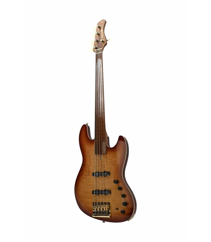 Basse Electrique 5 Cordes FretLess M. Miller V10 DX SWAMP ASH-5 FL TS MN + ÉTUI – Image 2