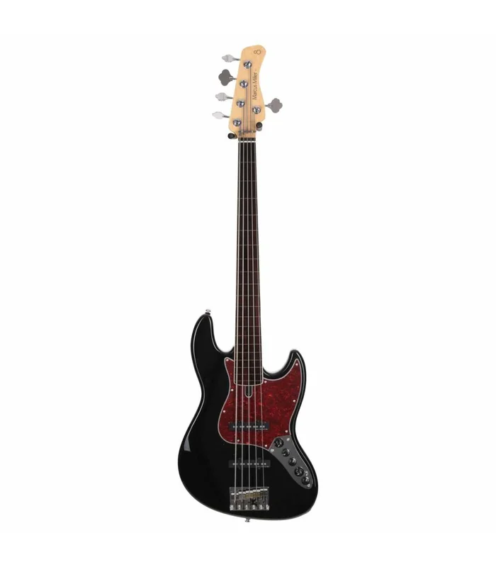Basse Electrique 5 cordes Fretless M. Miller V7 ALDER-5 FL BK EN Black