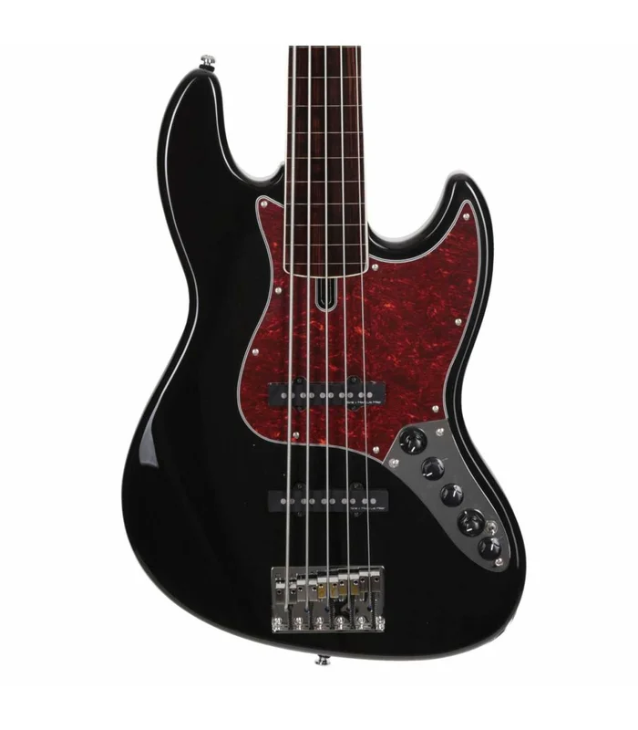 Basse Electrique 5 cordes Fretless M. Miller V7 ALDER-5 FL BK EN Black – Image 2