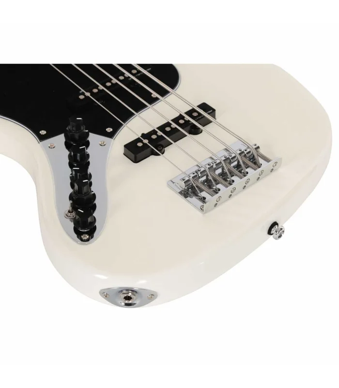 Basse Electrique 5 Cordes Gaucher M. Miller V3-5 LH AWH RN Antique White – Image 4
