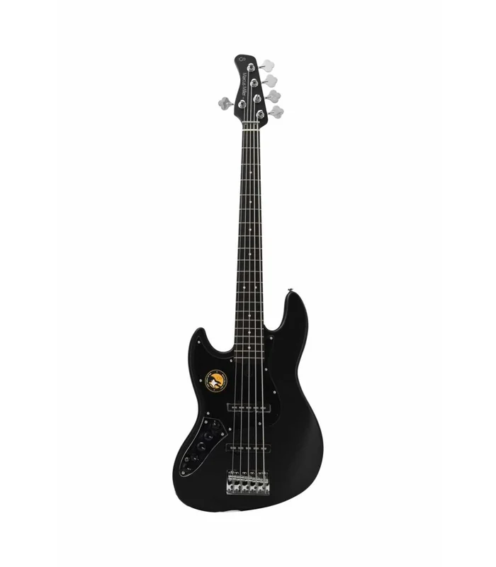 Basse Electrique 5 Cordes Gaucher M. Miller V3-5 LH BKS RN Black Satin
