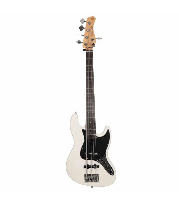 Basse Electrique 5 Cordes M. Miller V3-5 AWH RN Antique White
