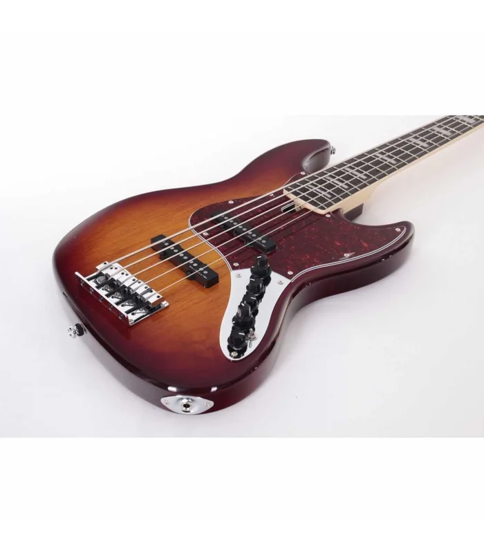 Basse Electrique 5 Cordes M. Miller V7 ALDER-5 TS EN Tobacco Sunburst – Image 2