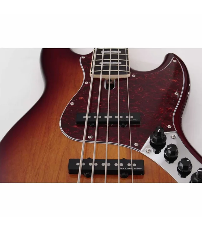 Basse Electrique 5 Cordes M. Miller V7 ALDER-5 TS EN Tobacco Sunburst – Image 3