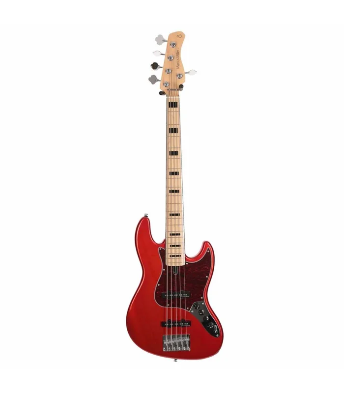 Basse Electrique 5 cordes M. Miller V7 VINTAGE ALDER-5 BMR MN Bright Metallic Red