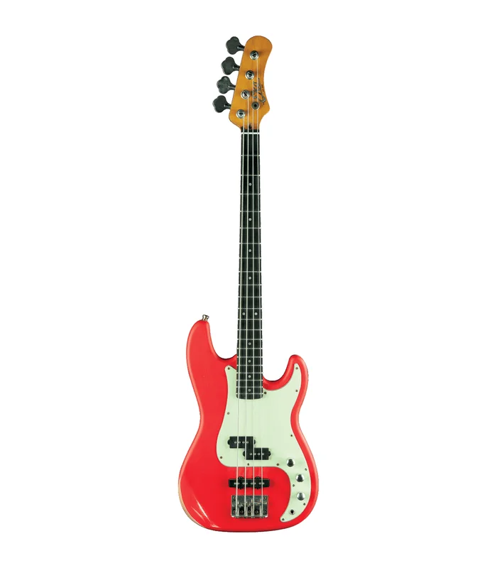 Basse Electrique EKO VPJ280V-RELIC-RED – Type PJ Relic – Fiesta Red